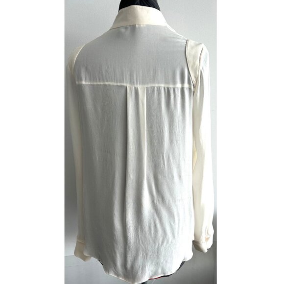 Artelier Ivory Silk Blouse Sz P - Picture 2 of 8